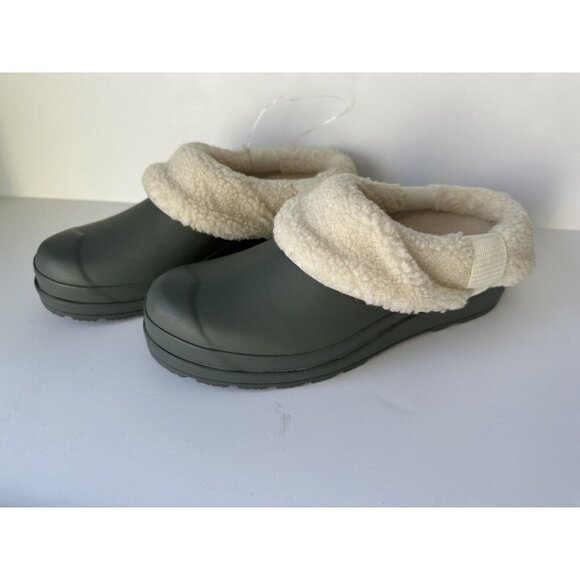 Hunter Play Sherpa Insulated Clog Size 6 Army Green Rain Shoes  NWOT - Picture 7 of 7